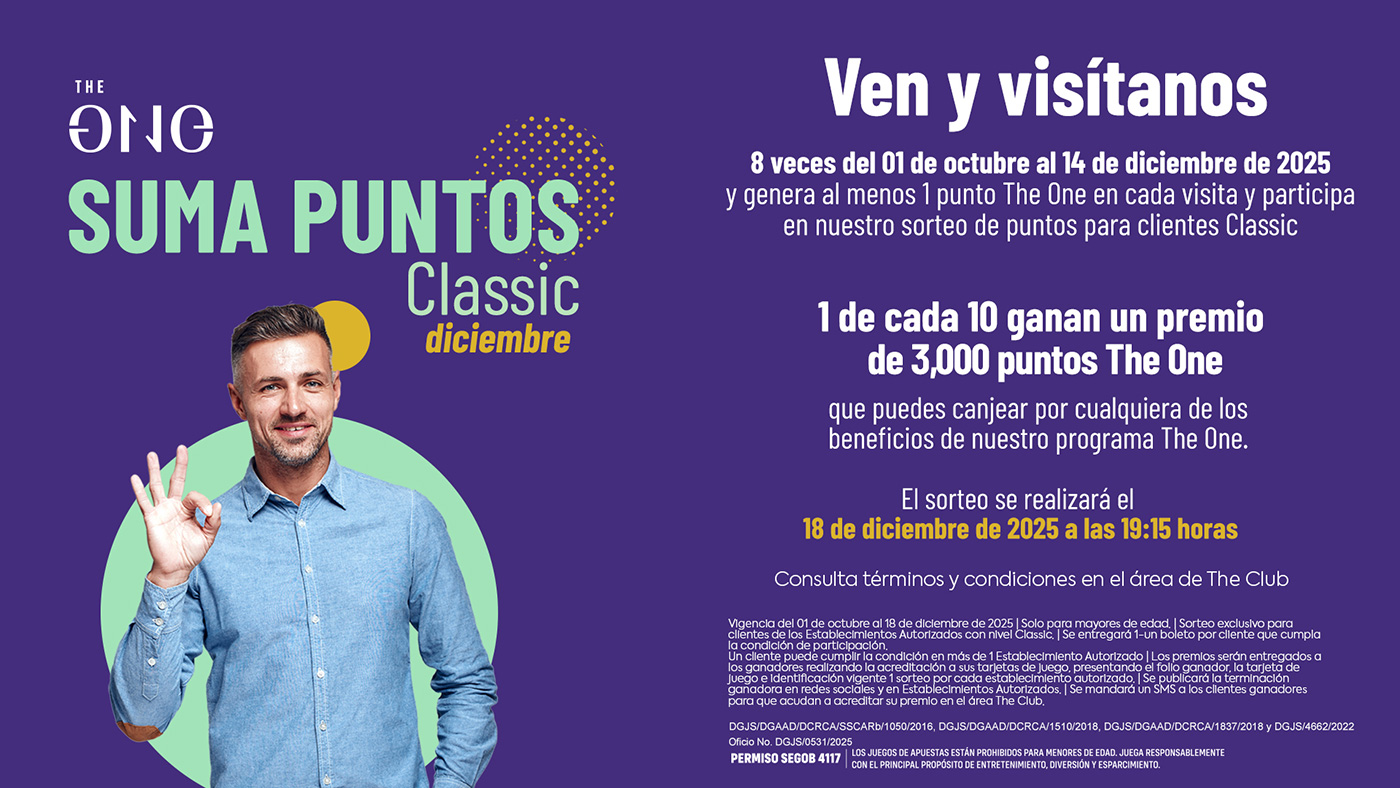 Visítanos y participa en el Sorteo SUMA PUNTOS CLASSIC